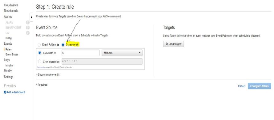 CloudWatch Rule image